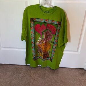 Pink Floyd Lime Green Short Sleeve Tee Size Small/Medium